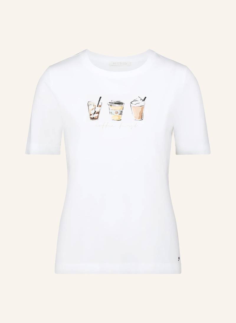 Betty&Co T-Shirt Mit Schmucksteinen weiss von BETTY&CO