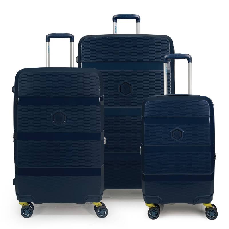 Zip2 Luggage - 3er Kofferset Dunkelblau von BG Berlin