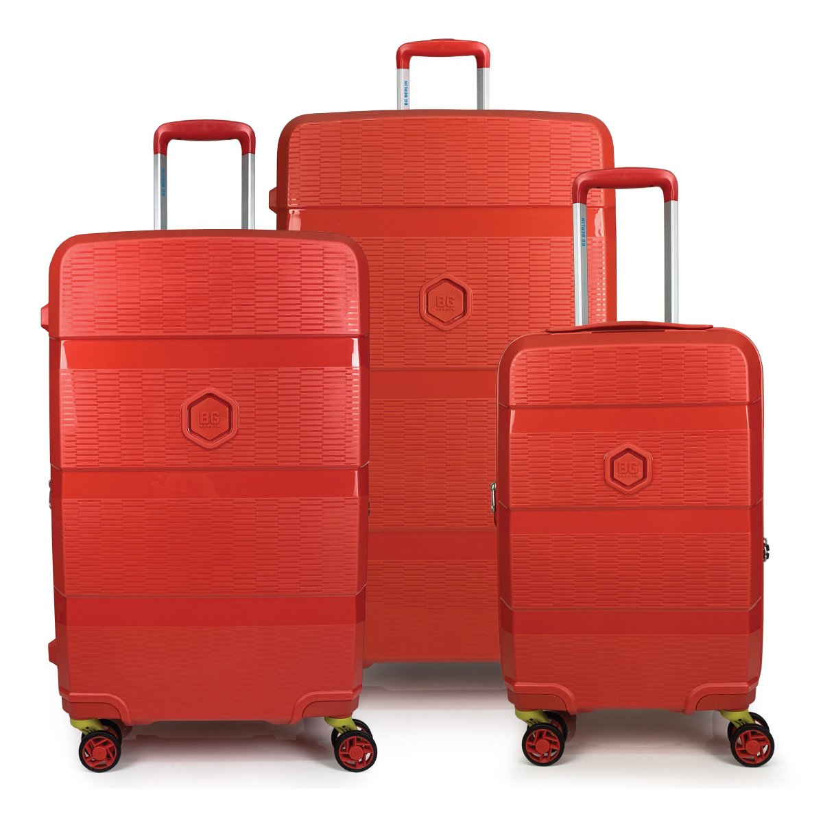 Zip2 Luggage - 3er Kofferset Rot von BG Berlin