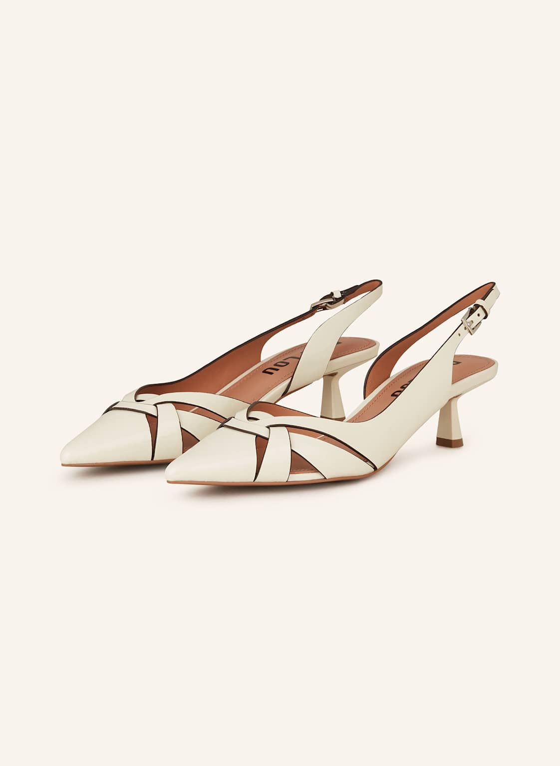 Bibi Lou Slingpumps Salones Mit Cut-Outs weiss von BIBI LOU