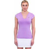 BIDI BADU Damen Tennisshirt Crew lila | M von BIDI BADU