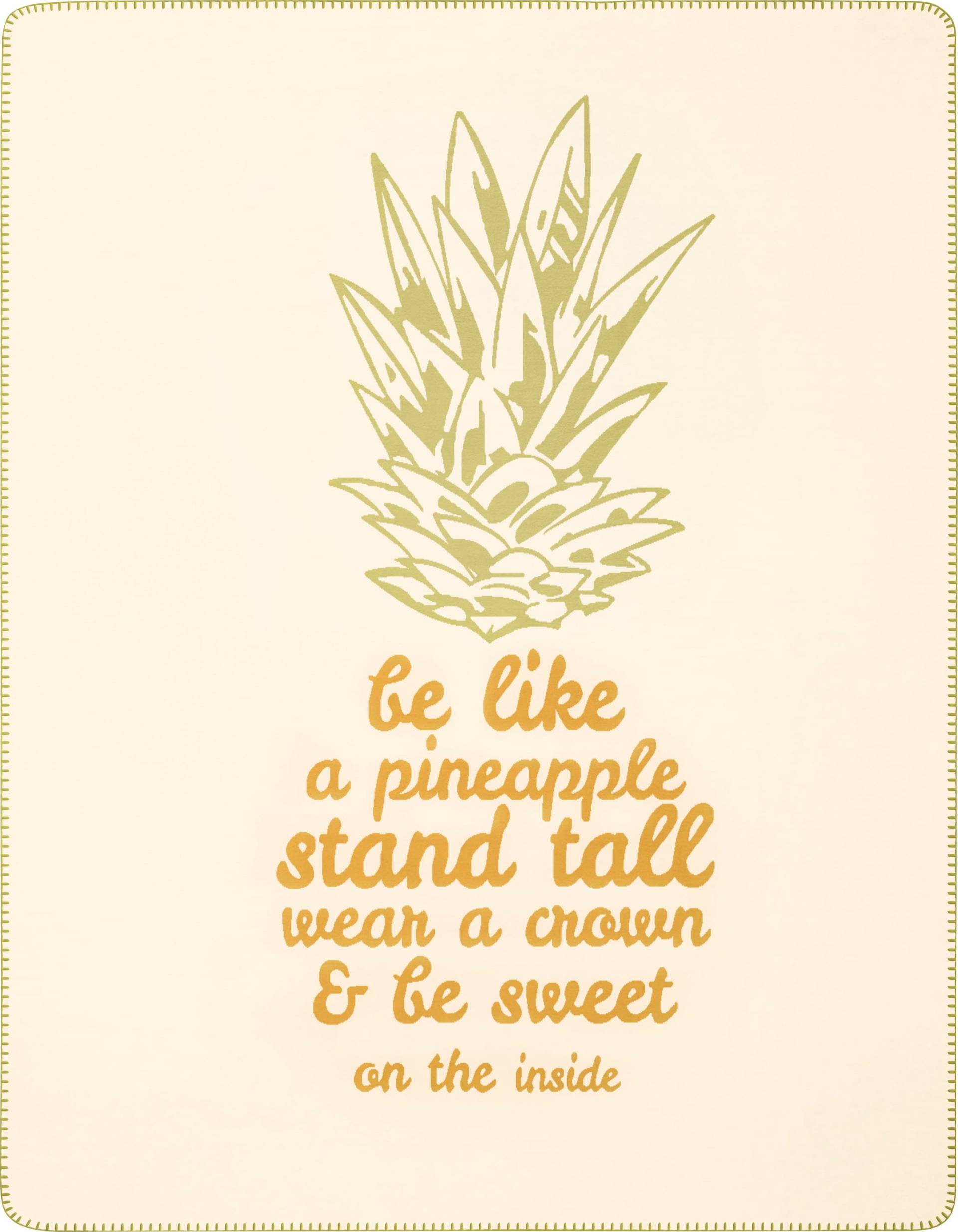Biederlack Kinderdecke »Pineapple«, mit Schriftzug und Motiv, Kuscheldecke Biederlack Kinderdecke »Pineapple«, mit Schriftzug und Motiv, Kuscheldecke von Biederlack