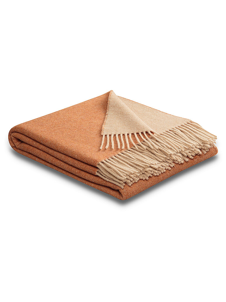 BIEDERLACK Tagesdecke - Plaid 130x170cm Henna Sand  orange von BIEDERLACK