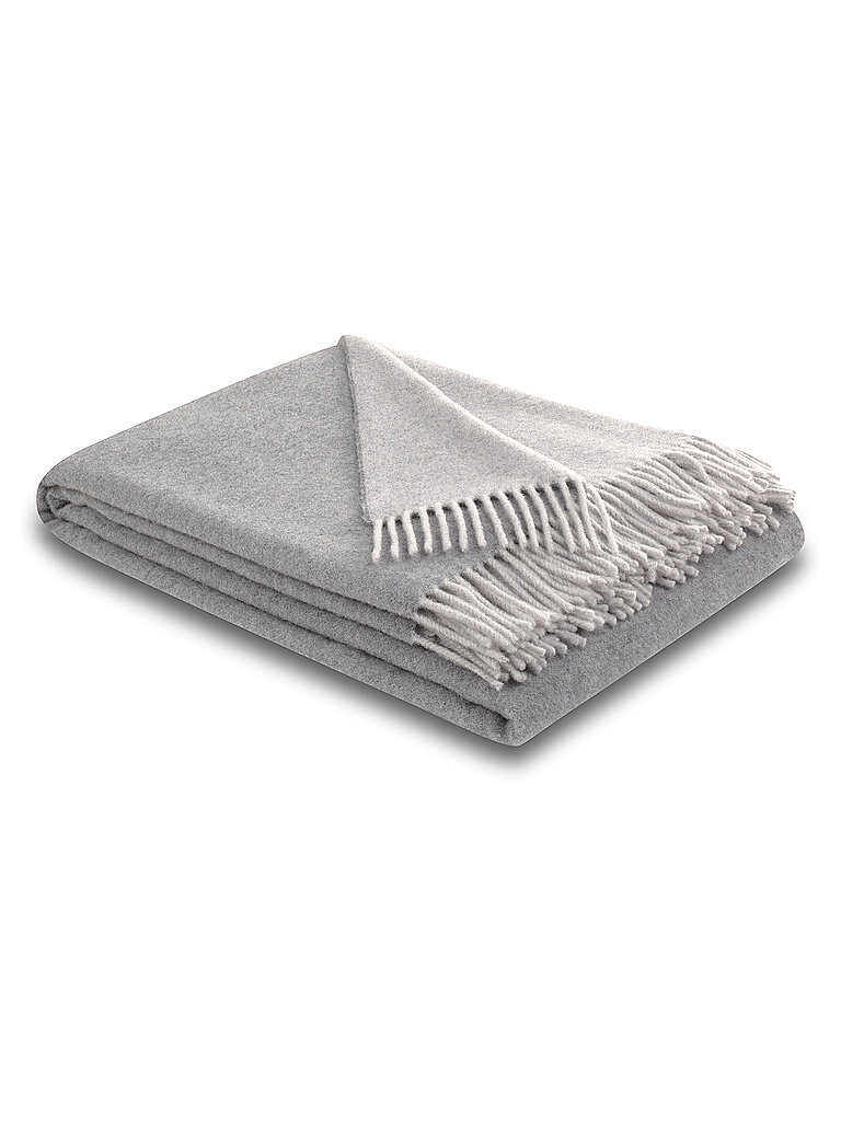 BIEDERLACK Tagesdecke - Plaid 130x170cm Silver Stone hellgrau BIEDERLACK Tagesdecke - Plaid 130x170cm Silver Stone hellgrau von BIEDERLACK
