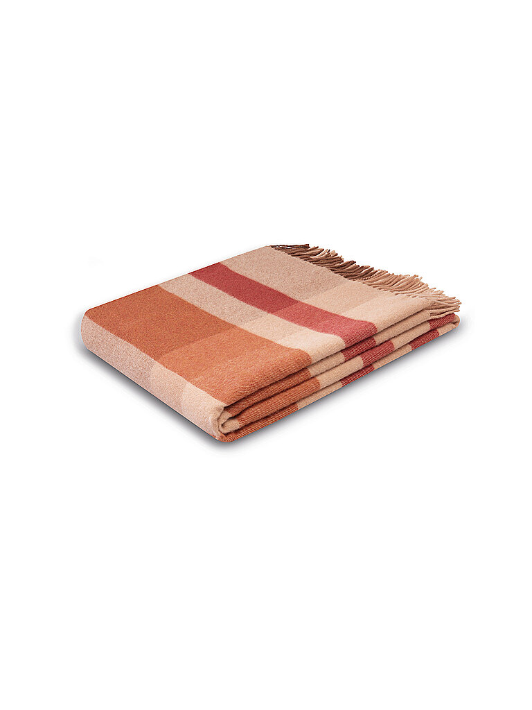 BIEDERLACK Tagesdecke - Plaid 150x200cm Nature-Charming  orange von BIEDERLACK