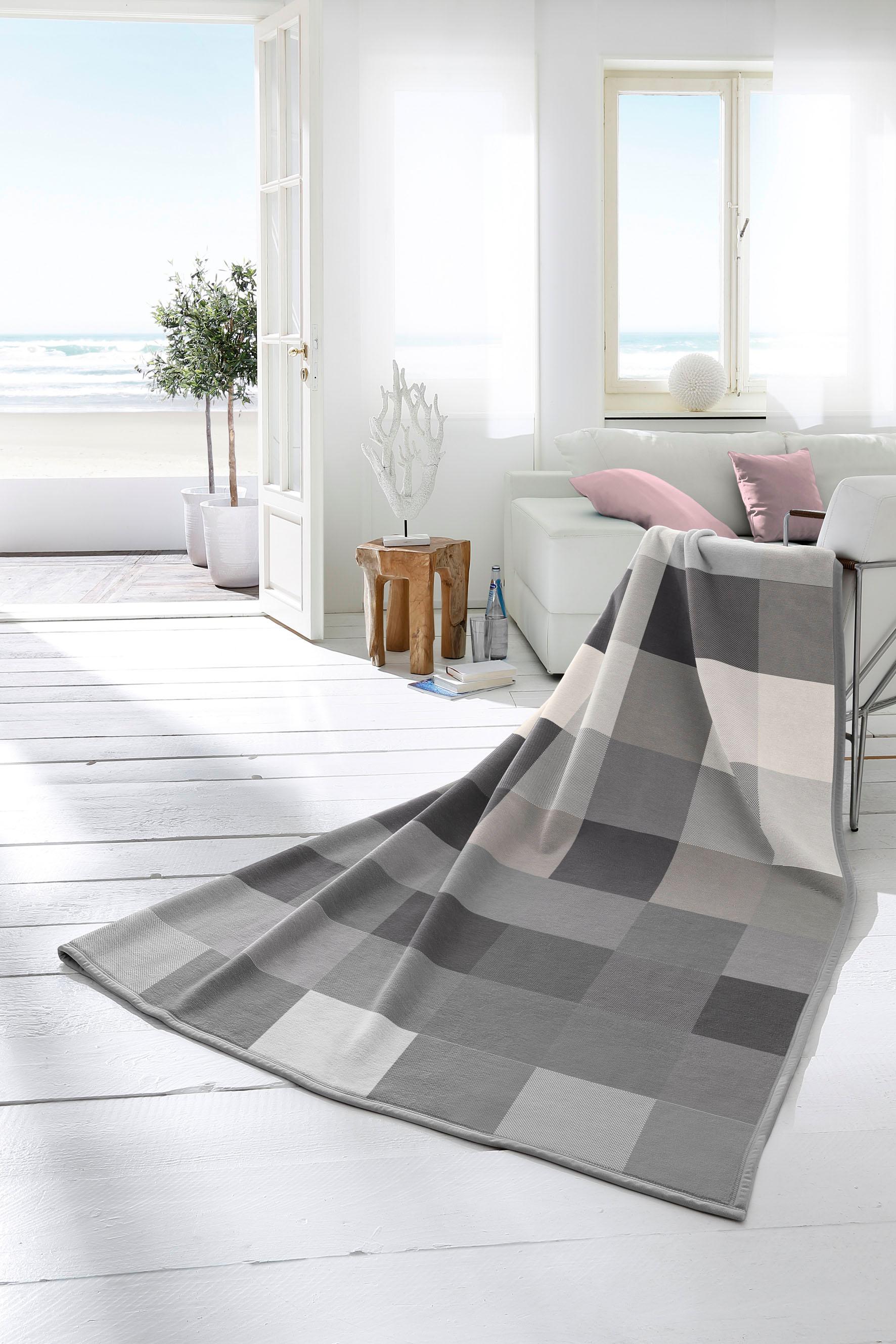 Biederlack Wohndecke »Check«, Veloursband-Einfassung, Kuscheldecke Biederlack Wohndecke »Check«, Veloursband-Einfassung, Kuscheldecke von Biederlack