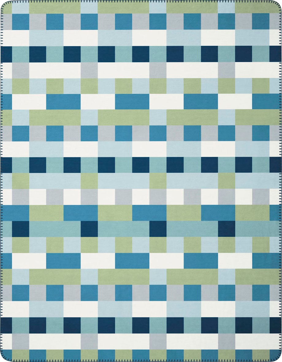 Biederlack Wohndecke »Swimming Pool«, mit farbenfrohem Karo, Kuscheldecke Biederlack Wohndecke »Swimming Pool«, mit farbenfrohem Karo, Kuscheldecke von Biederlack