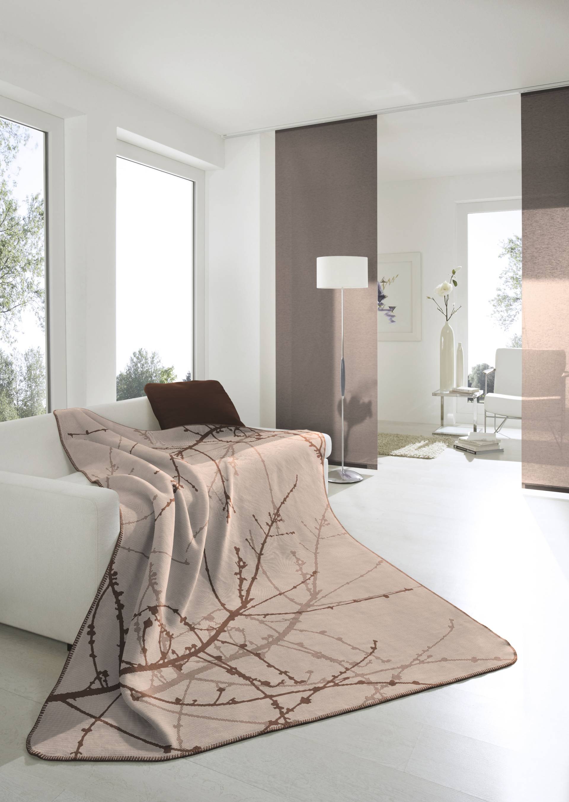 Biederlack Wohndecke »Twigs«, mit floralem Design, Kuscheldecke von Biederlack