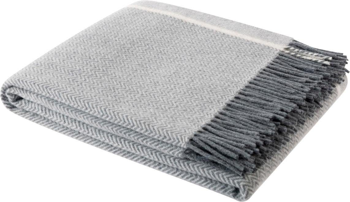 Biederlack Wolldecke »Herringbone«, Mit Fransen, Kuscheldecke Biederlack Wolldecke »Herringbone«, Mit Fransen, Kuscheldecke von Biederlack