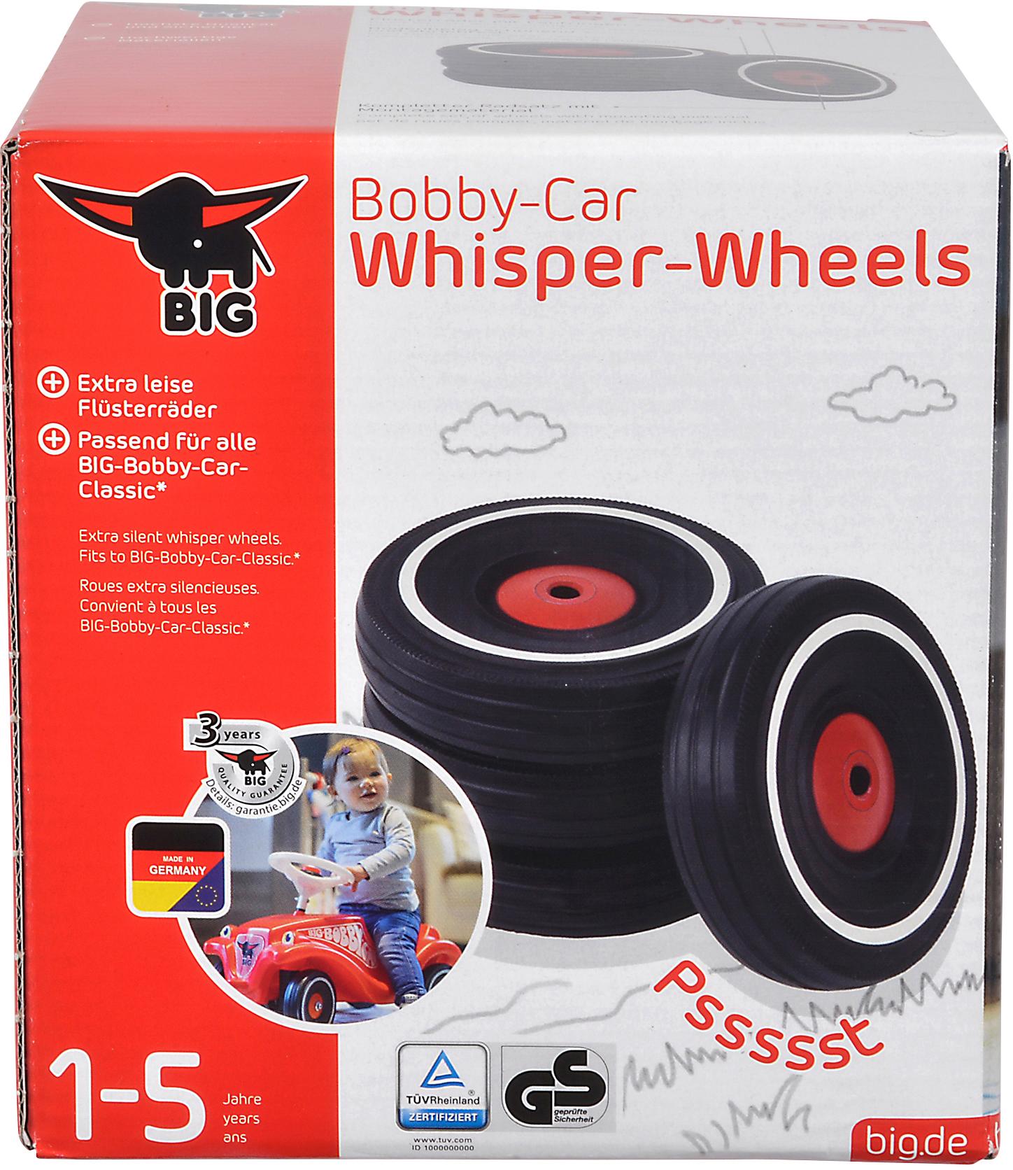 BIG Rutscherauto »BIG Bobby Car Whisper Wheels«, Passend für alle BIG Bobby Car Classic, Made in Germany von BIG