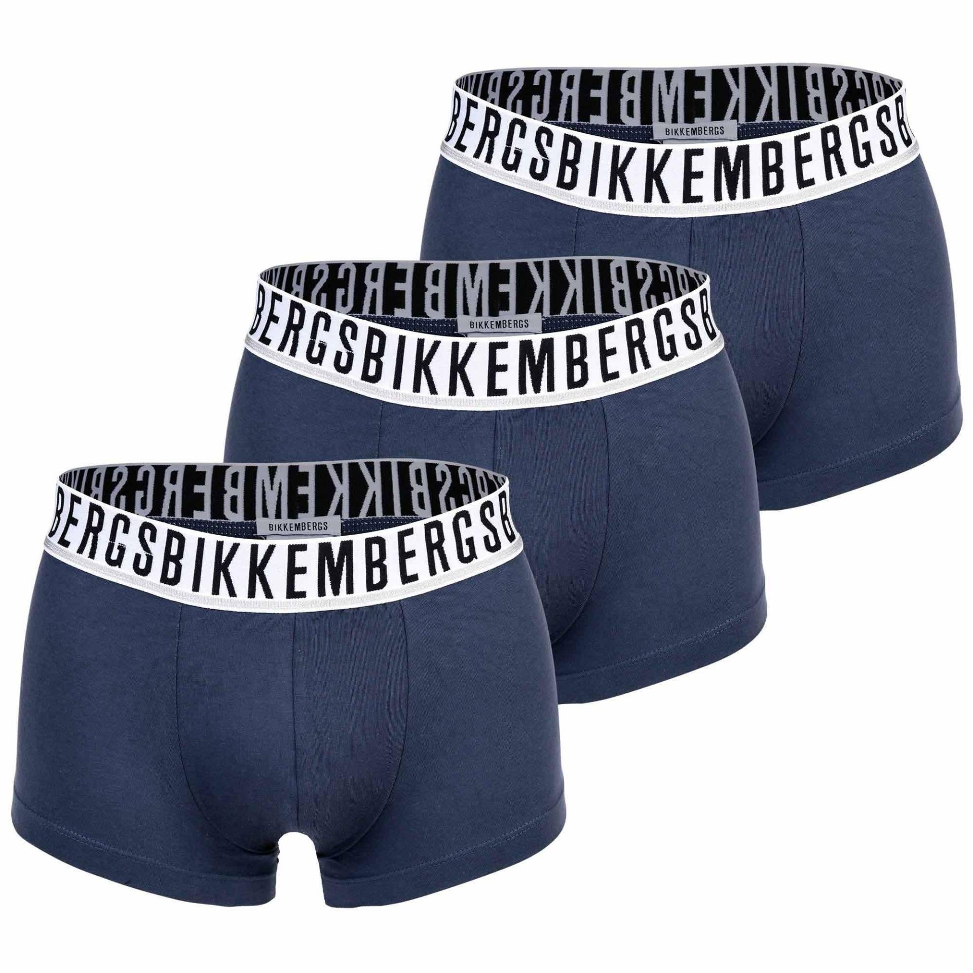 Boxershort Stretch Herren Blau XL von BIKKEMBERGS