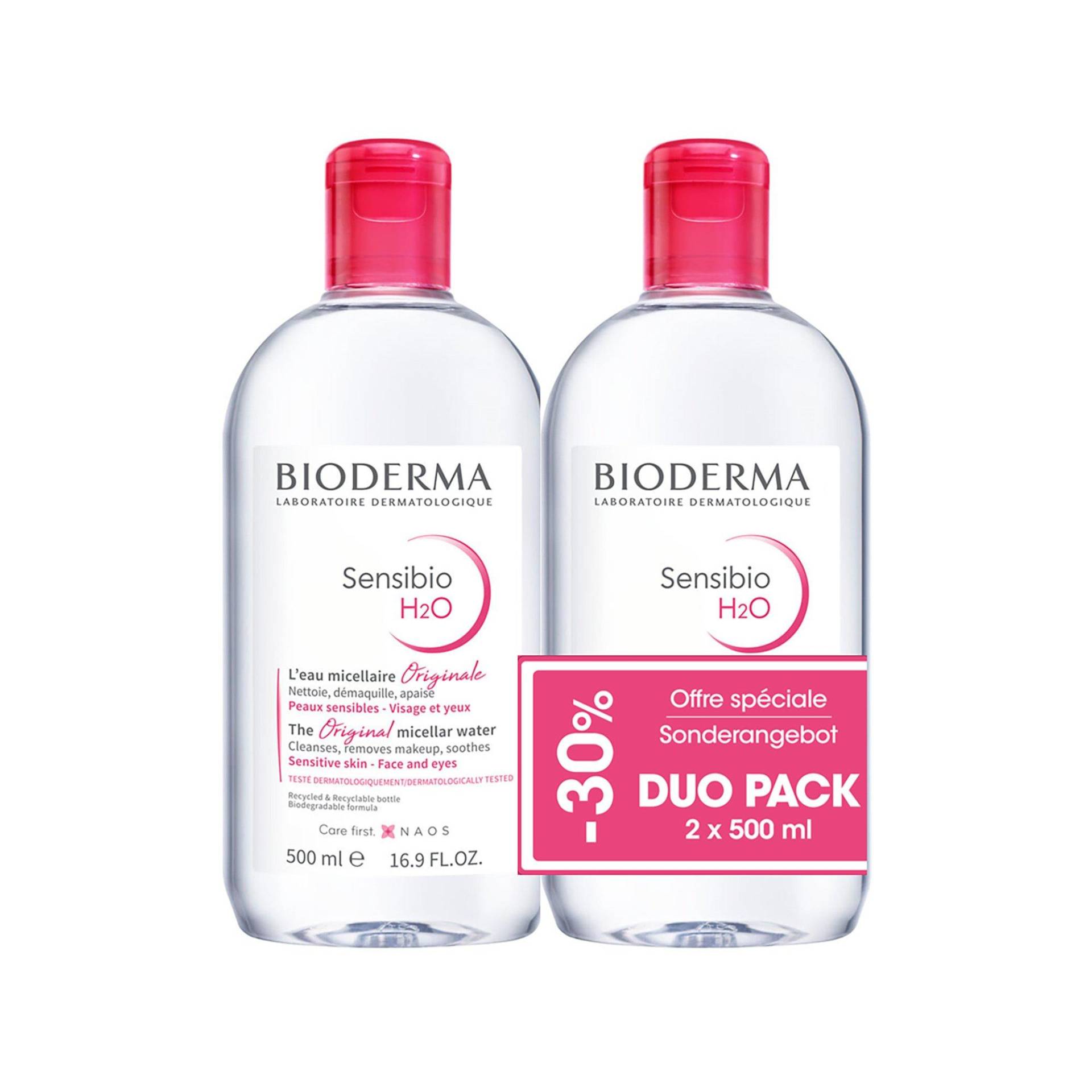 Duo-pack Sensibio H2o Sanft Reinigendes Mizellenwasser Für Empfindliche Haut Damen  2X500ML von BIODERMA