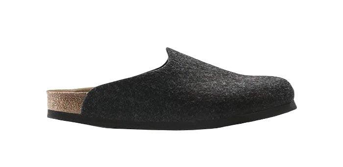 Amsterdam - Synthetik Slipper Herren Grau 36 von BIRKENSTOCK