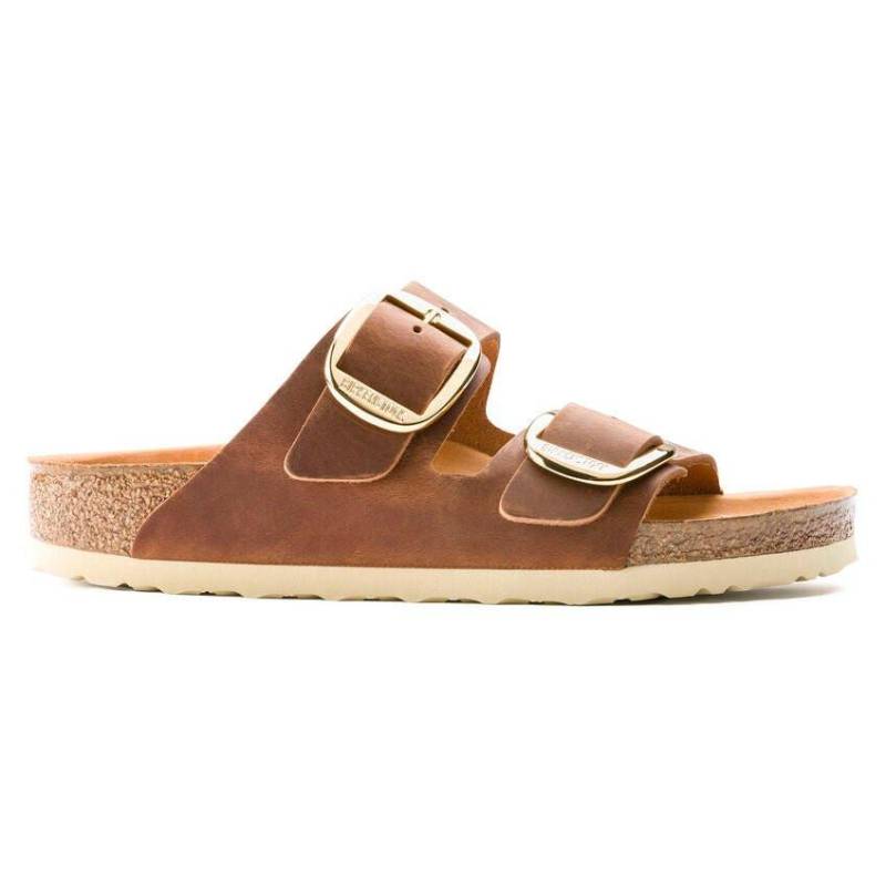 Arizona Big Buckle - Nubuk Sandale Damen Braun 43 von BIRKENSTOCK