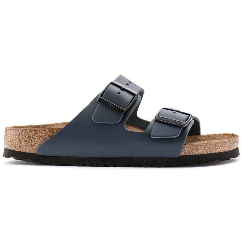 Arizona Bs - Leder Sandale Herren Blau 44 von BIRKENSTOCK