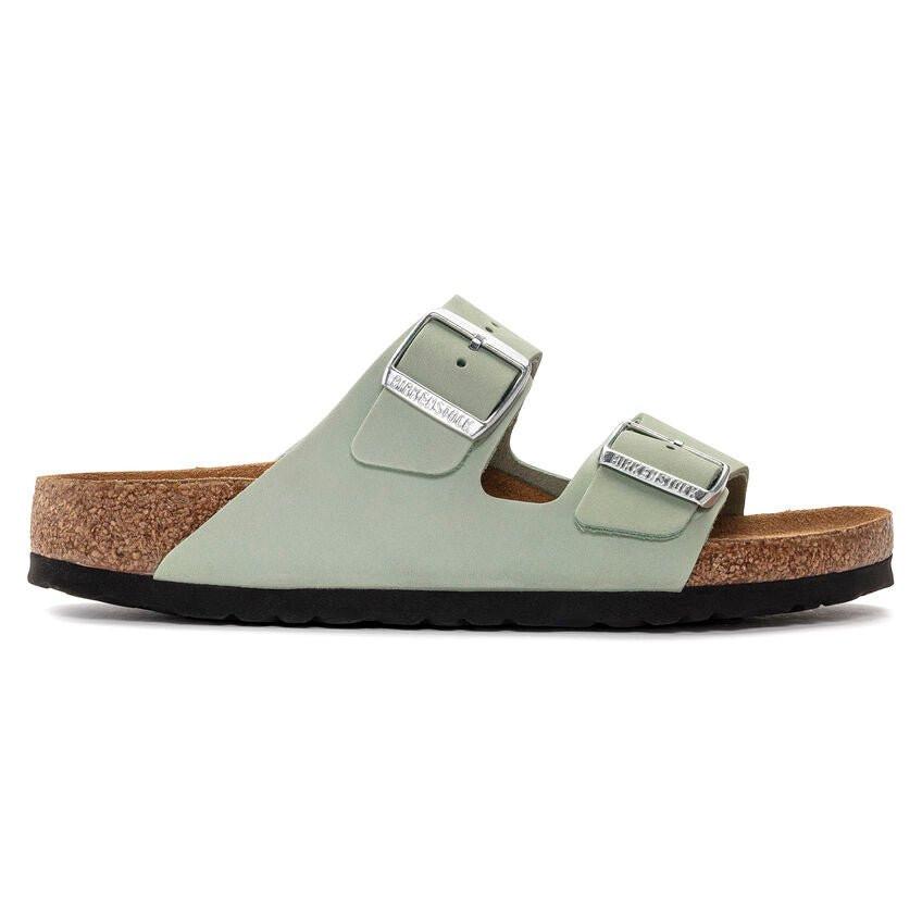 Arizona Bs - Nubuk Sandale Damen Grün 43 von BIRKENSTOCK