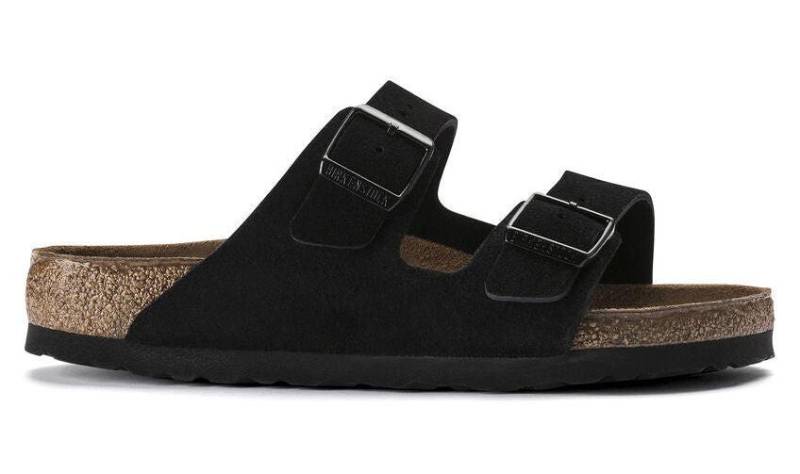 Arizona Bs - Wildleder Sandale Herren Schwarz 40 von BIRKENSTOCK