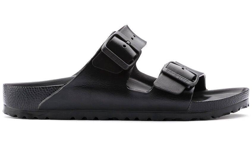 Arizona Eva - Synthetik Sandale Damen Schwarz 37 von BIRKENSTOCK