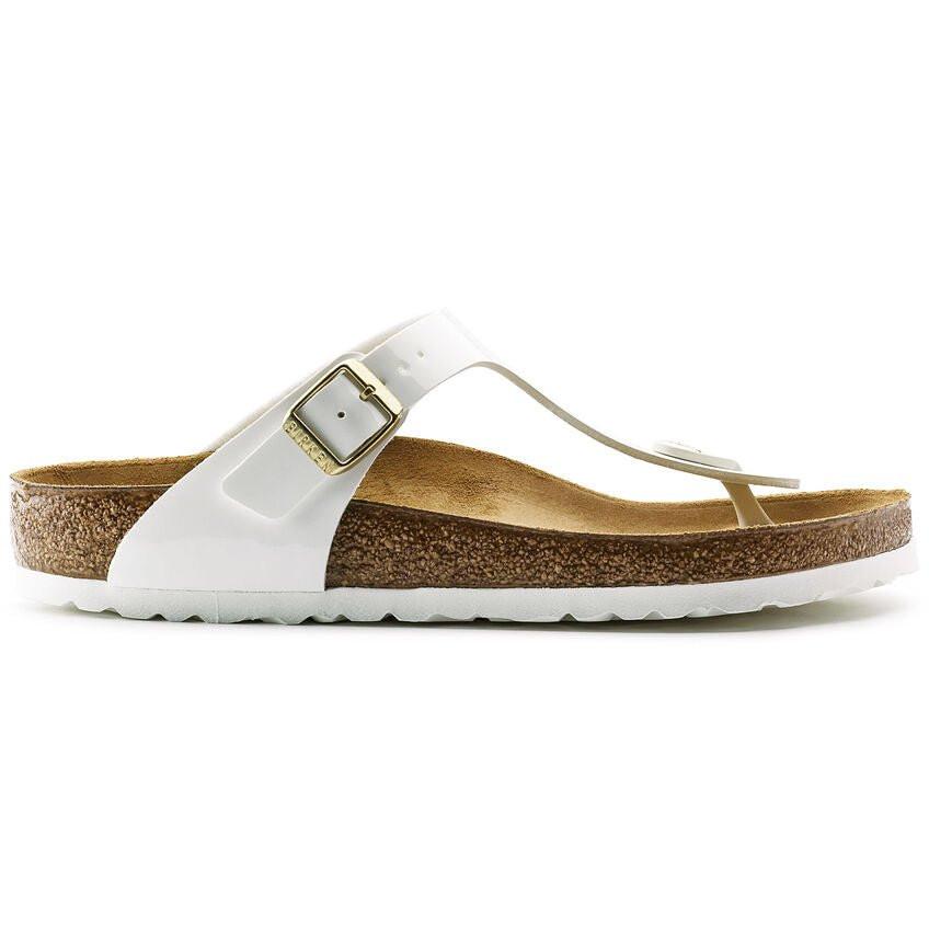 Gizeh Bs - Leder Sandale Damen Weiss 35 von BIRKENSTOCK