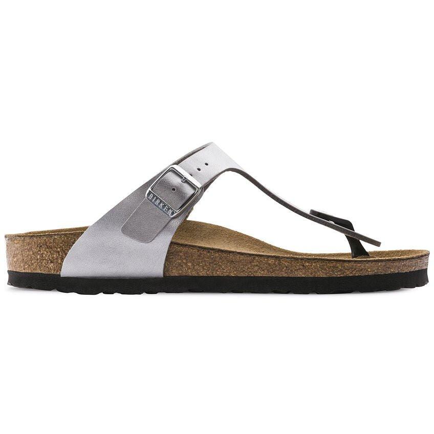 Gizeh Bs - Synthetik Sandale Damen Silber 36 von BIRKENSTOCK