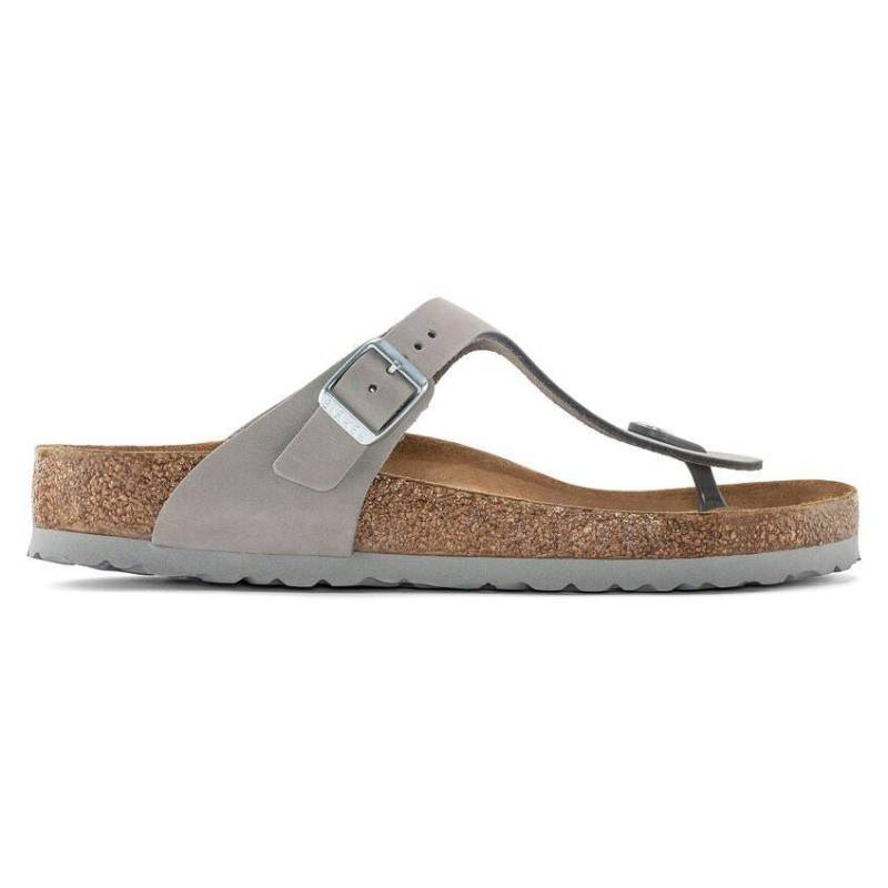 Gizeh - Nubuk Sandale Damen Grau 36 von BIRKENSTOCK