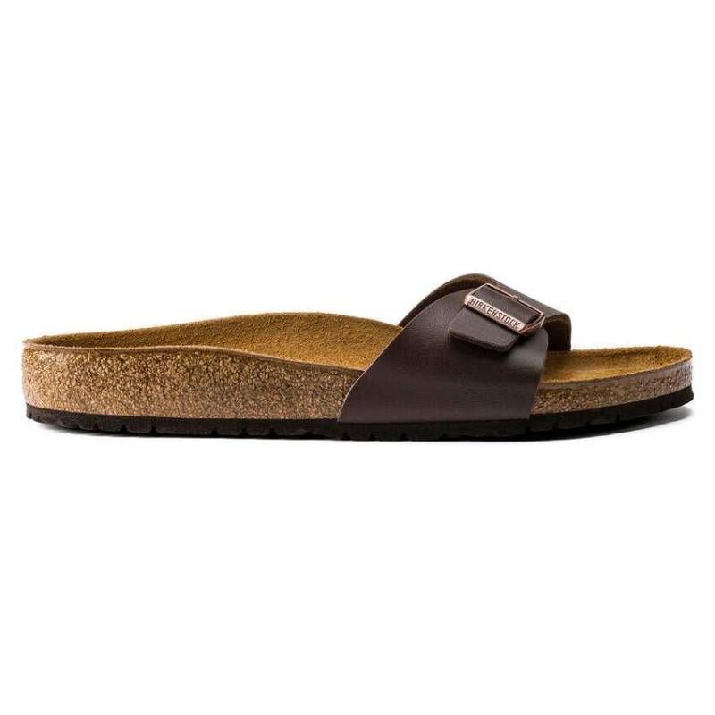 Madrid Bs - Synthetik Sandale Damen Braun 37 von BIRKENSTOCK