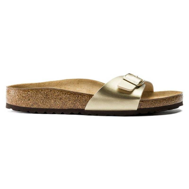 Madrid Bs - Synthetik Sandale Damen Gold 42 von BIRKENSTOCK