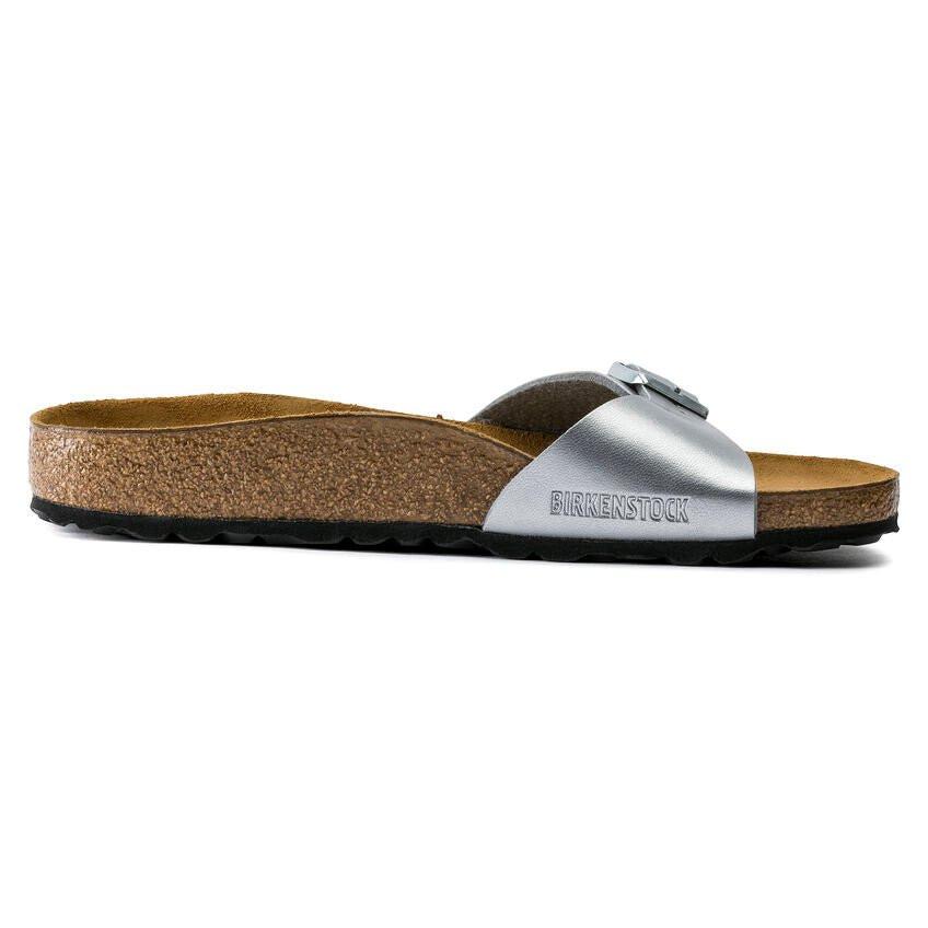 Madrid Bs - Synthetik Sandale Damen Silber 35 von BIRKENSTOCK