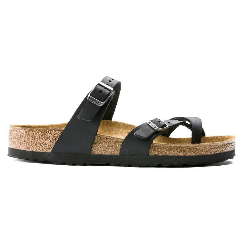 Mayari - Leder Sandale Damen Schwarz 36 von BIRKENSTOCK