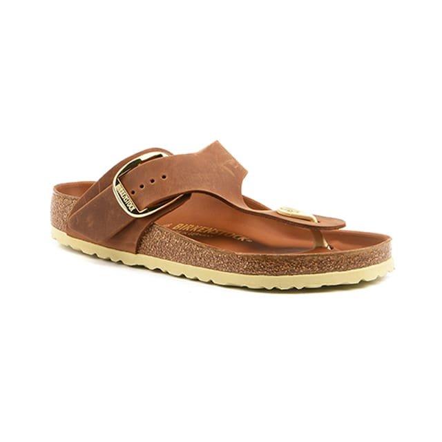 Birkenstock - Gizeh Big Buckle R-36, für Damen, Cognac, Größe 36 von Birkenstock