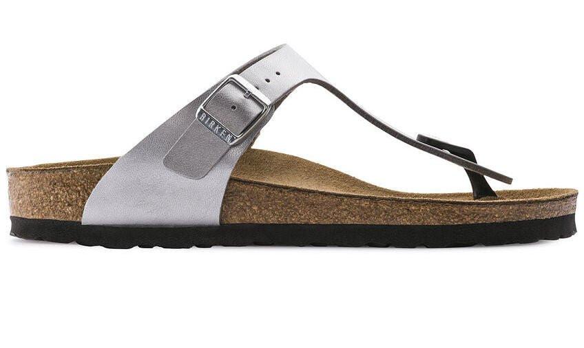 Gizeh - Synthetik Sandale Damen Silber 36 von BIRKENSTOCK