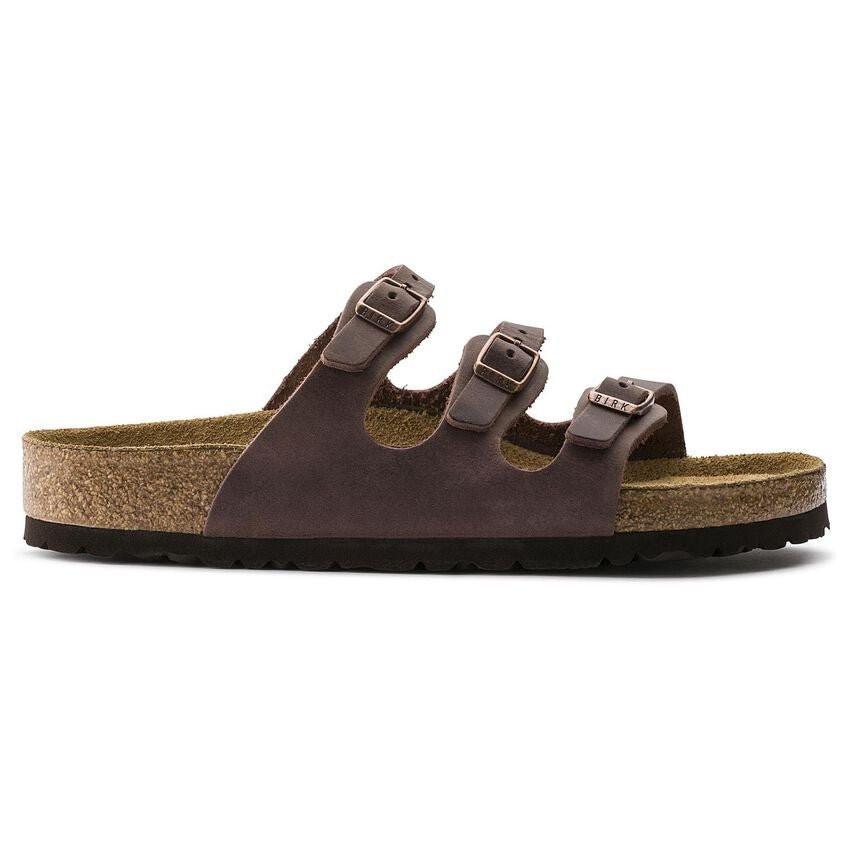 Florida - Leder Sandale Damen Braun 36 von BIRKENSTOCK