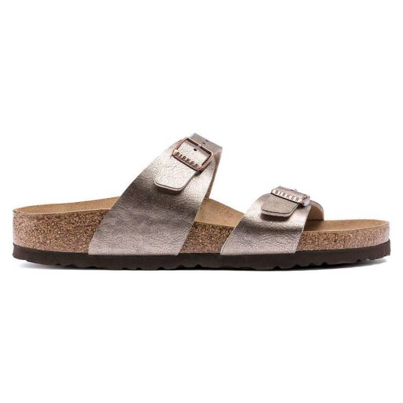 Sydney Bs - Synthetik Sandale Damen Grau 43 von BIRKENSTOCK