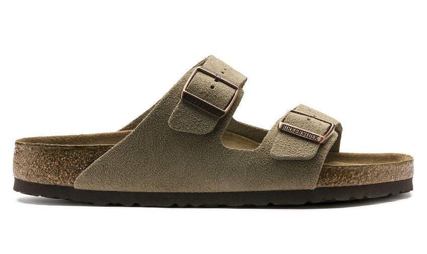 Arizona Bs - Wildleder Sandale Herren Grau 45 von BIRKENSTOCK