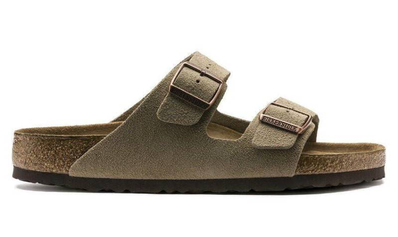 Arizona Bs - Wildleder Sandale Herren Grau 46 von BIRKENSTOCK