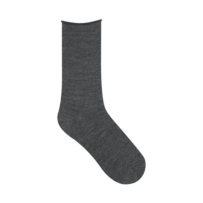 Knöchellange Socken Damen Anthrazit 39-41 von BLEU FORET