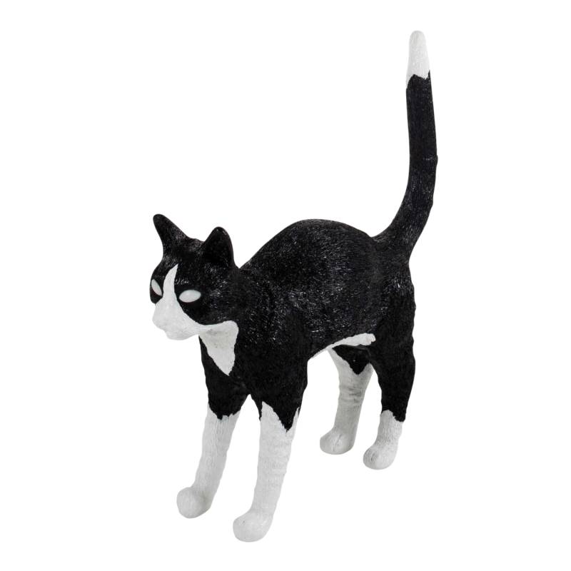 Jobby black & white Cat Lamp Akku-Tischleuchte von BLOW by JOB&SELETTI