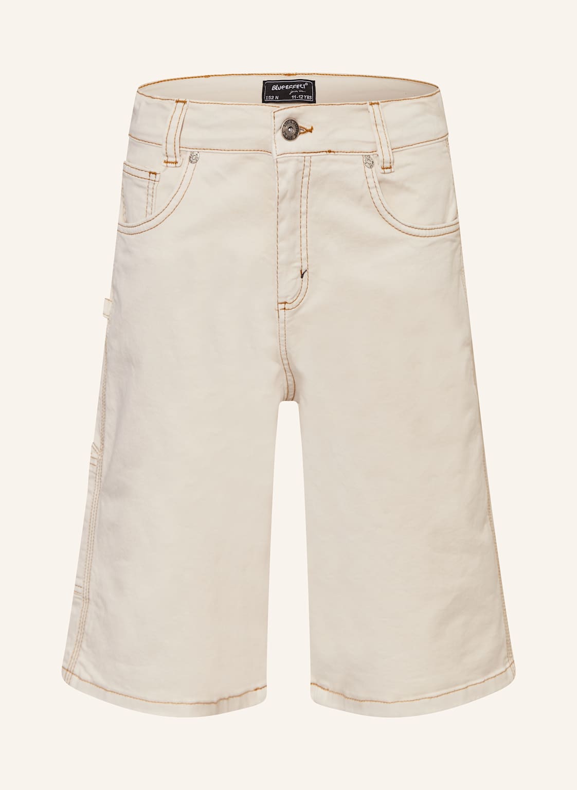 Blue Effect Cargoshorts Aus Leinen weiss von BLUE EFFECT