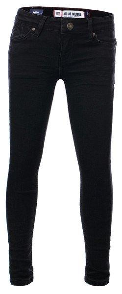 Mädchen Jeans Gold Black Wash Mädchen Schwarz 110 von BLUE REBEL