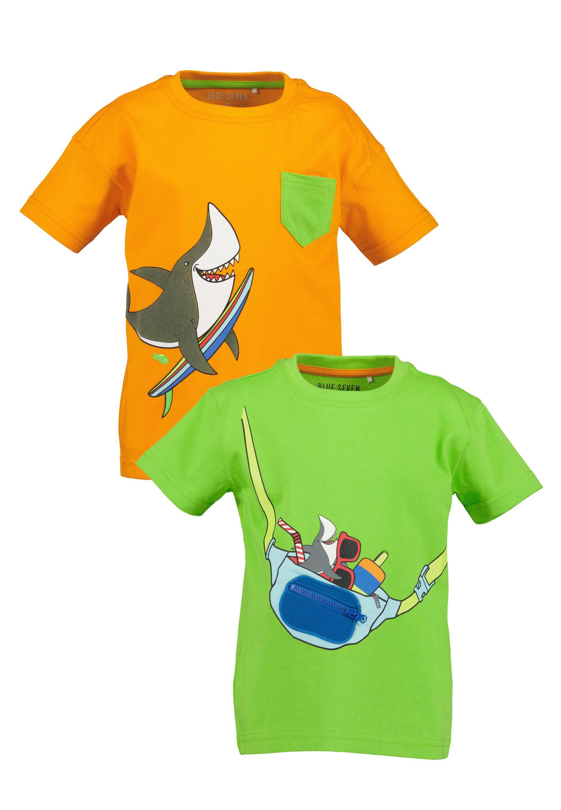 Blue Seven T-Shirt »Blue Seven T-Shirts MARKETPLACE + ONLINE«, (2 tlg.) von BLUE SEVEN