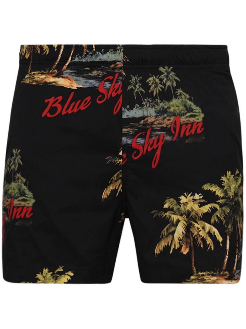 BLUE SKY INN Island deck shorts - Black von BLUE SKY INN