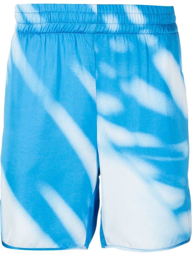 BLUE SKY INN Shadow-print satin shorts von BLUE SKY INN