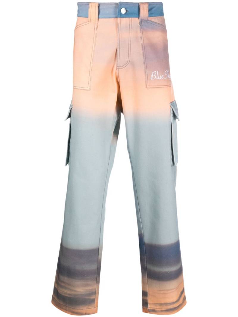 BLUE SKY INN abstract-print cotton trousers von BLUE SKY INN