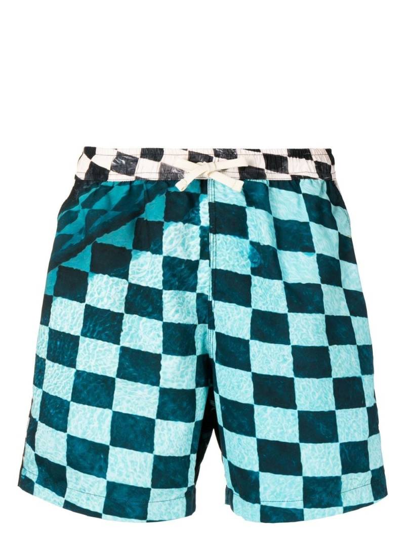 BLUE SKY INN check print deck shorts von BLUE SKY INN