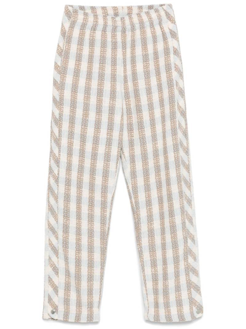 BLUE SKY INN checked bouclé trousers - Neutrals von BLUE SKY INN