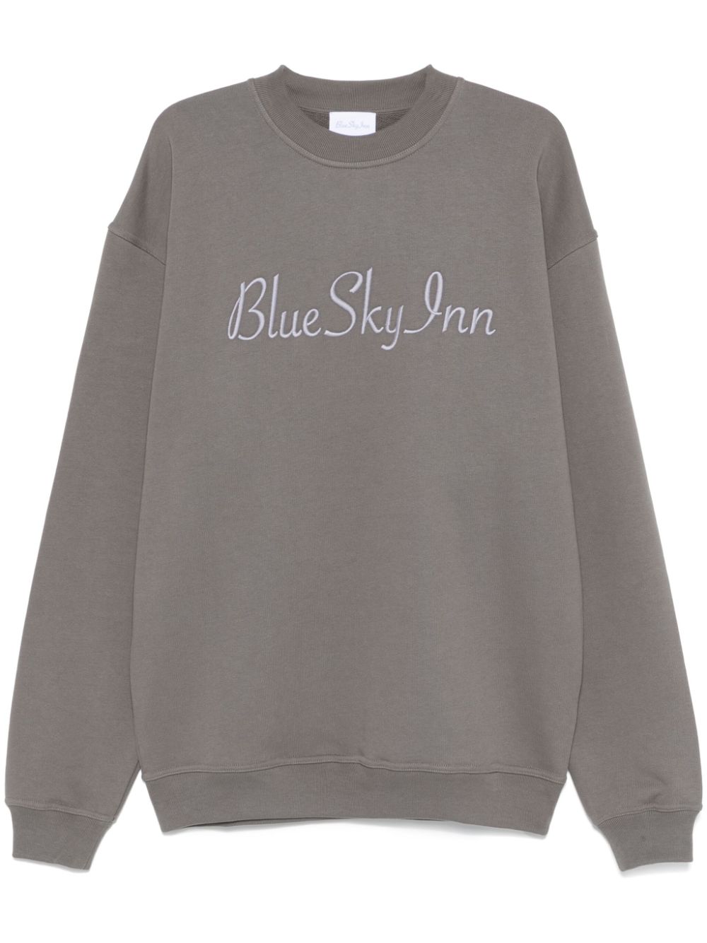 BLUE SKY INN embroidered-logo crew-neck sweatshirt - Grey von BLUE SKY INN