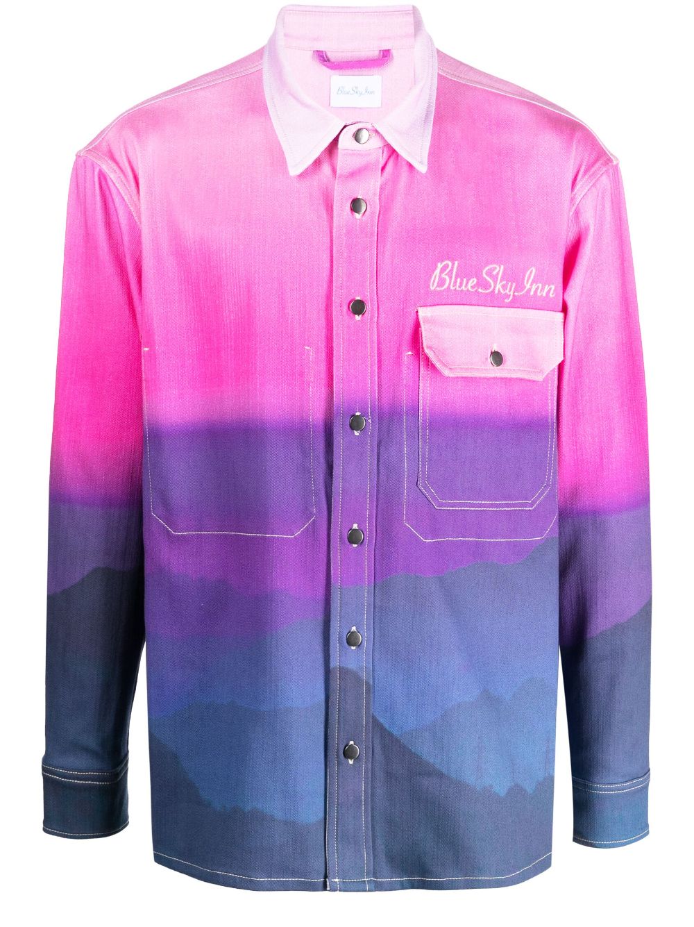 BLUE SKY INN gradient-effect shirt jacket - Pink von BLUE SKY INN