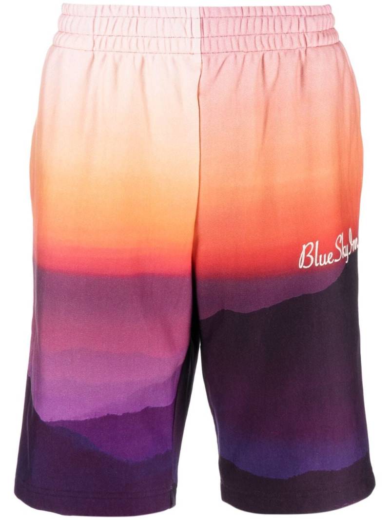 BLUE SKY INN graphic-print bermuda shorts - Orange von BLUE SKY INN