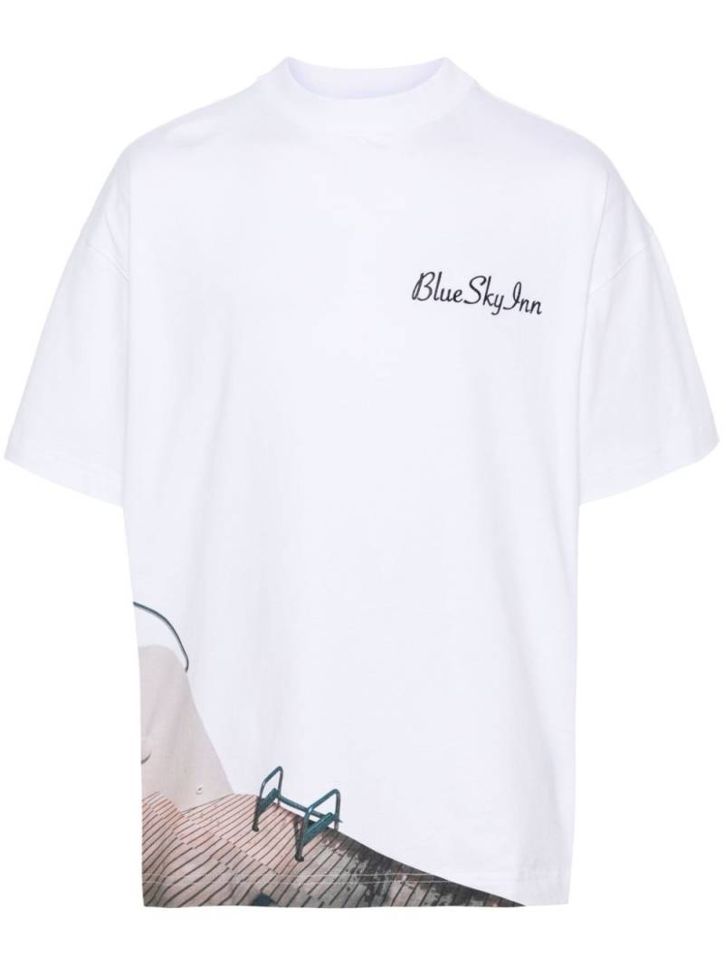 BLUE SKY INN graphic-print cotton T-shirt - White von BLUE SKY INN