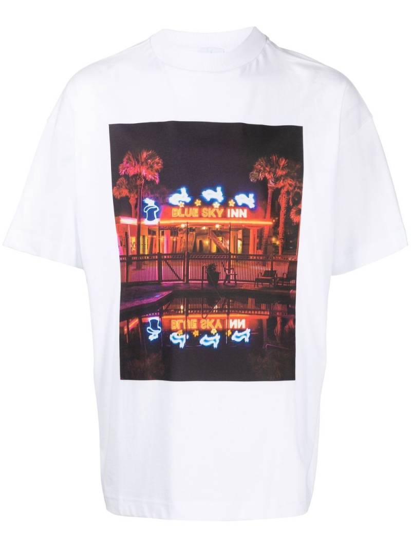 BLUE SKY INN graphic-print short-sleeve T-shirt - White von BLUE SKY INN